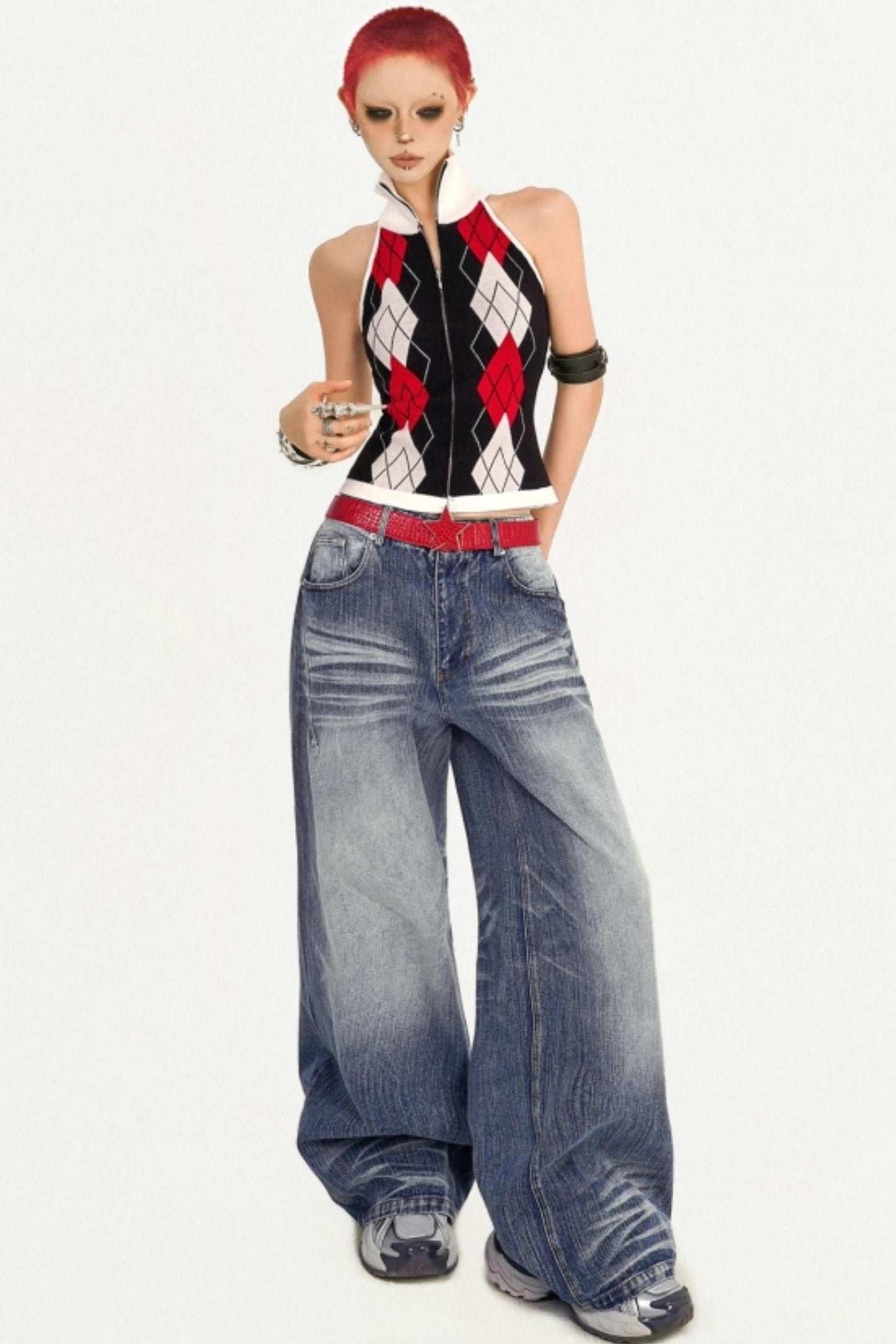 American Vintage Denim Wide-leg Pants