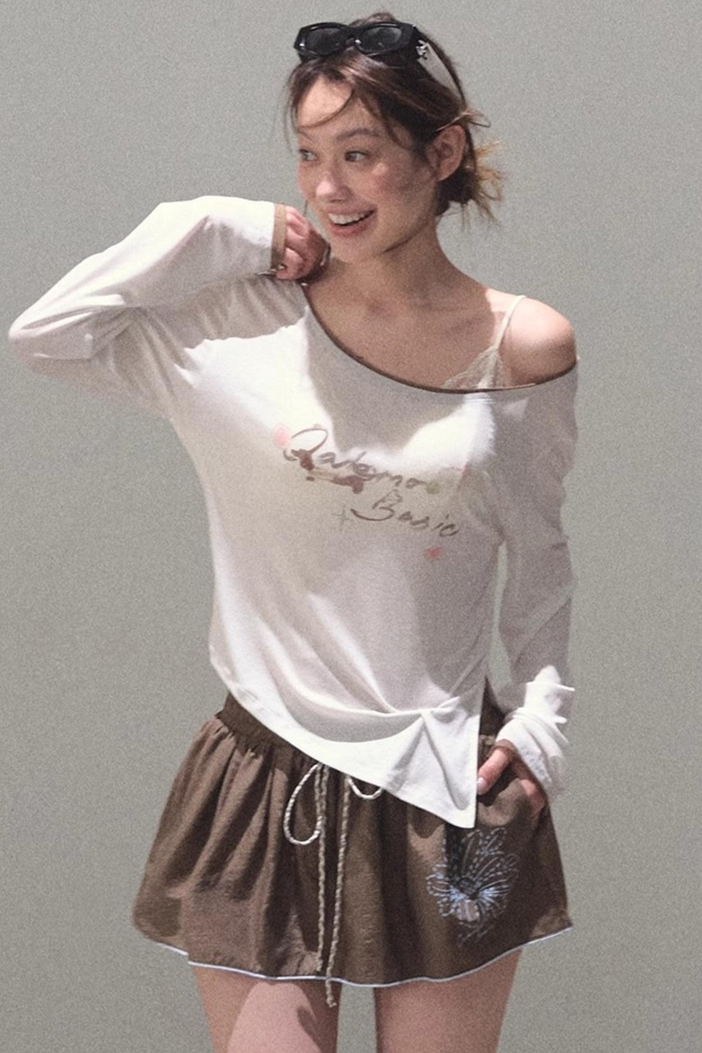 Tencel Blend Cowl Knit Top