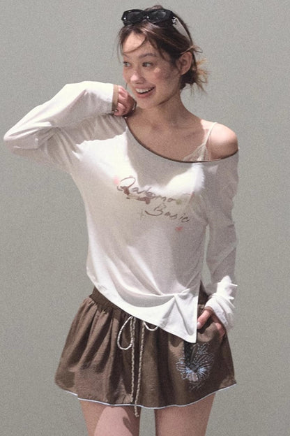 Tencel Blend Cowl Knit Top