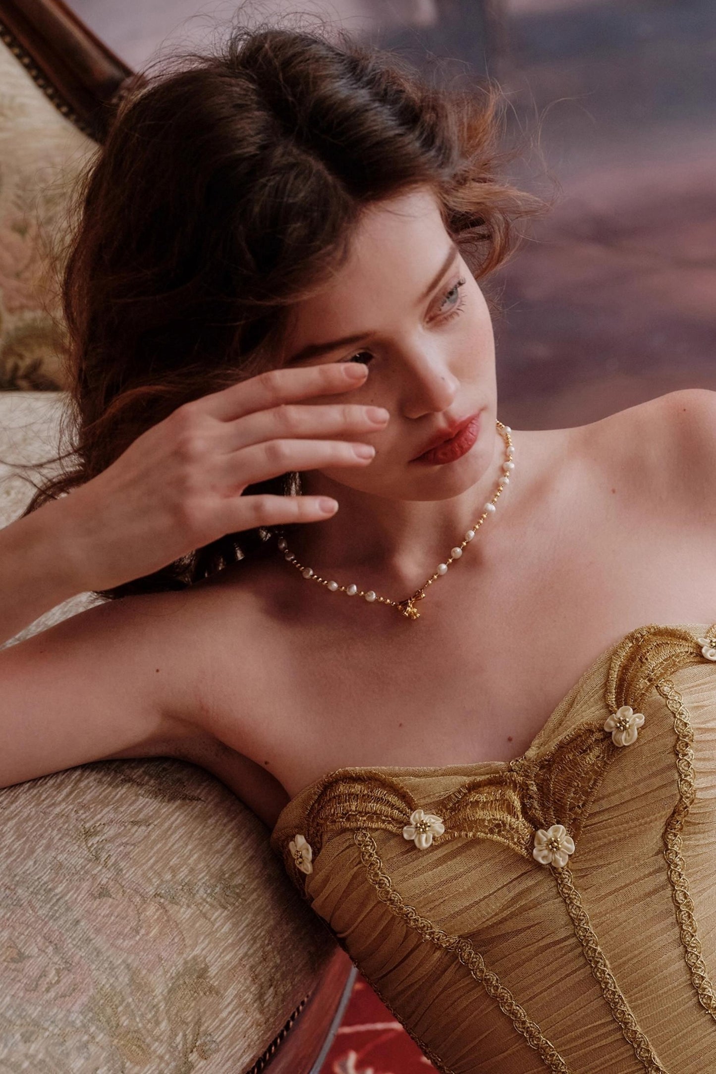 Butterfly Pearl Necklace