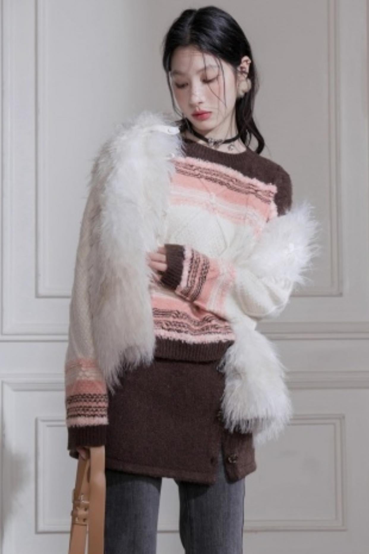 Simulated Texture Fur Vest