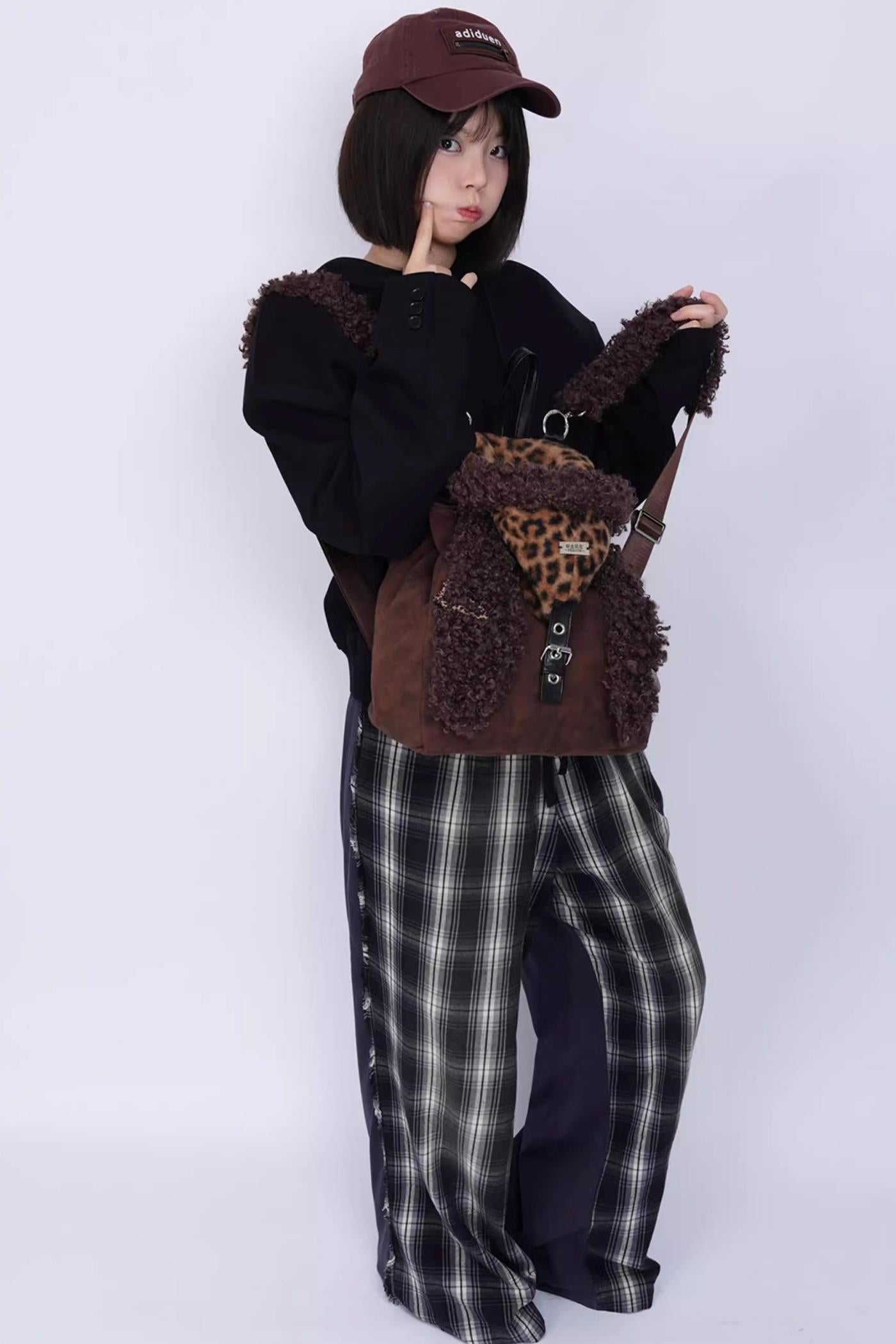 Ear Furry Crossbody Bag