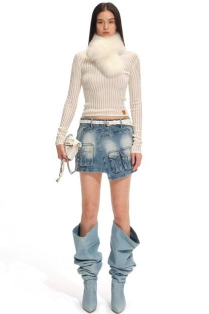 Double-Sided Fur Neck Warmer