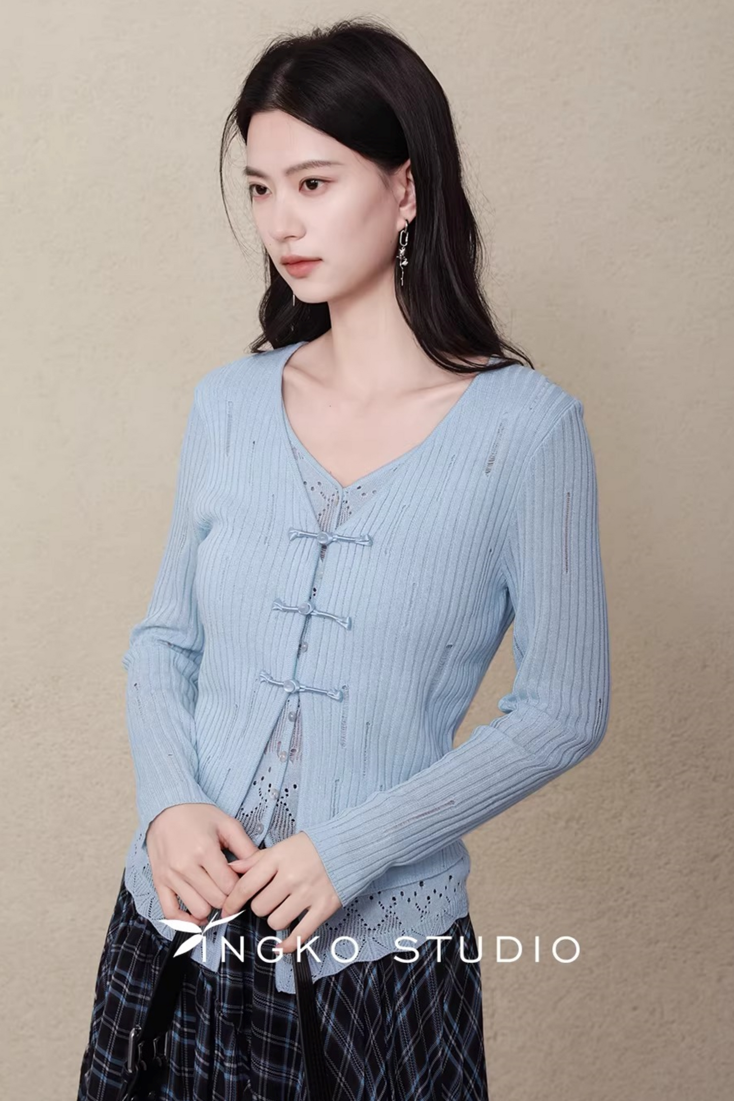 Ingko Cloud Blue Cardigan