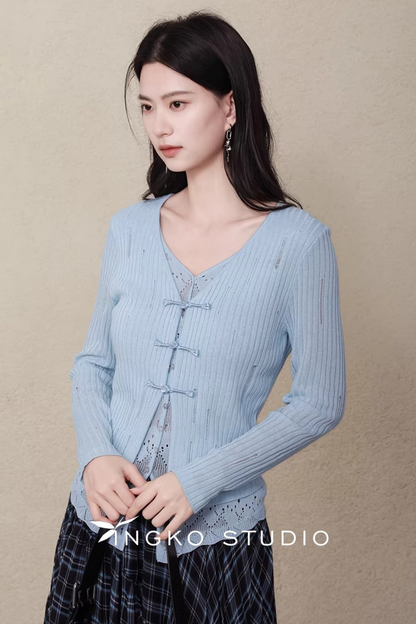 Ingko Cloud Blue Cardigan