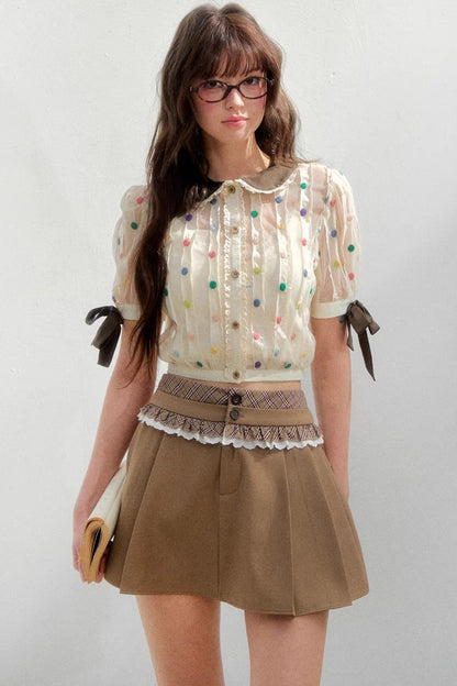 Retro Polka Dot Blouse
