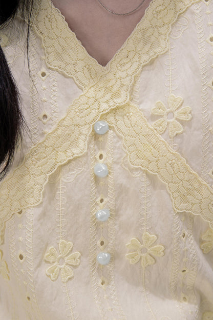 Floral V-Neck Skeleton Dress