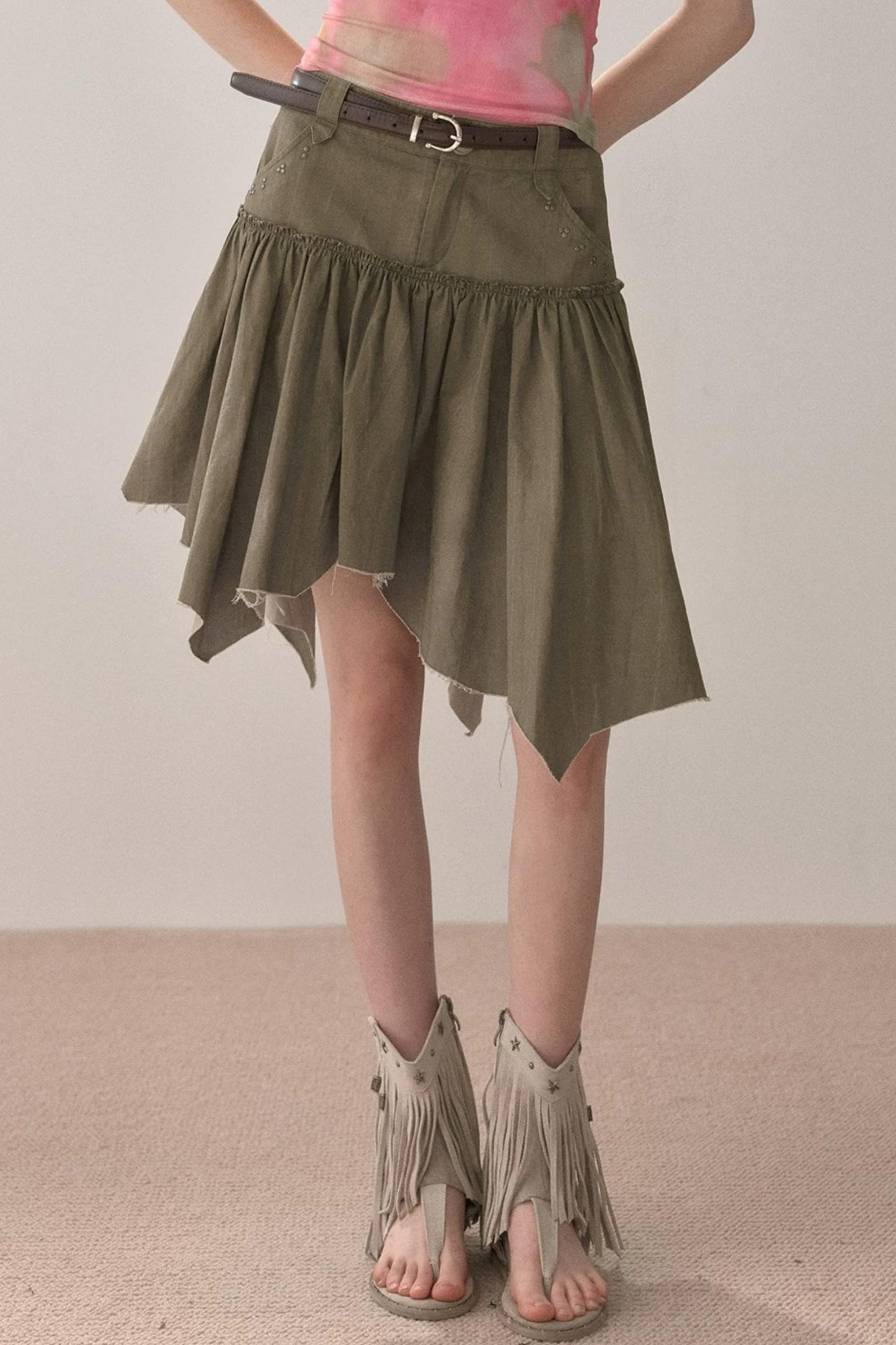 Spicy Irregular Hem Skirt