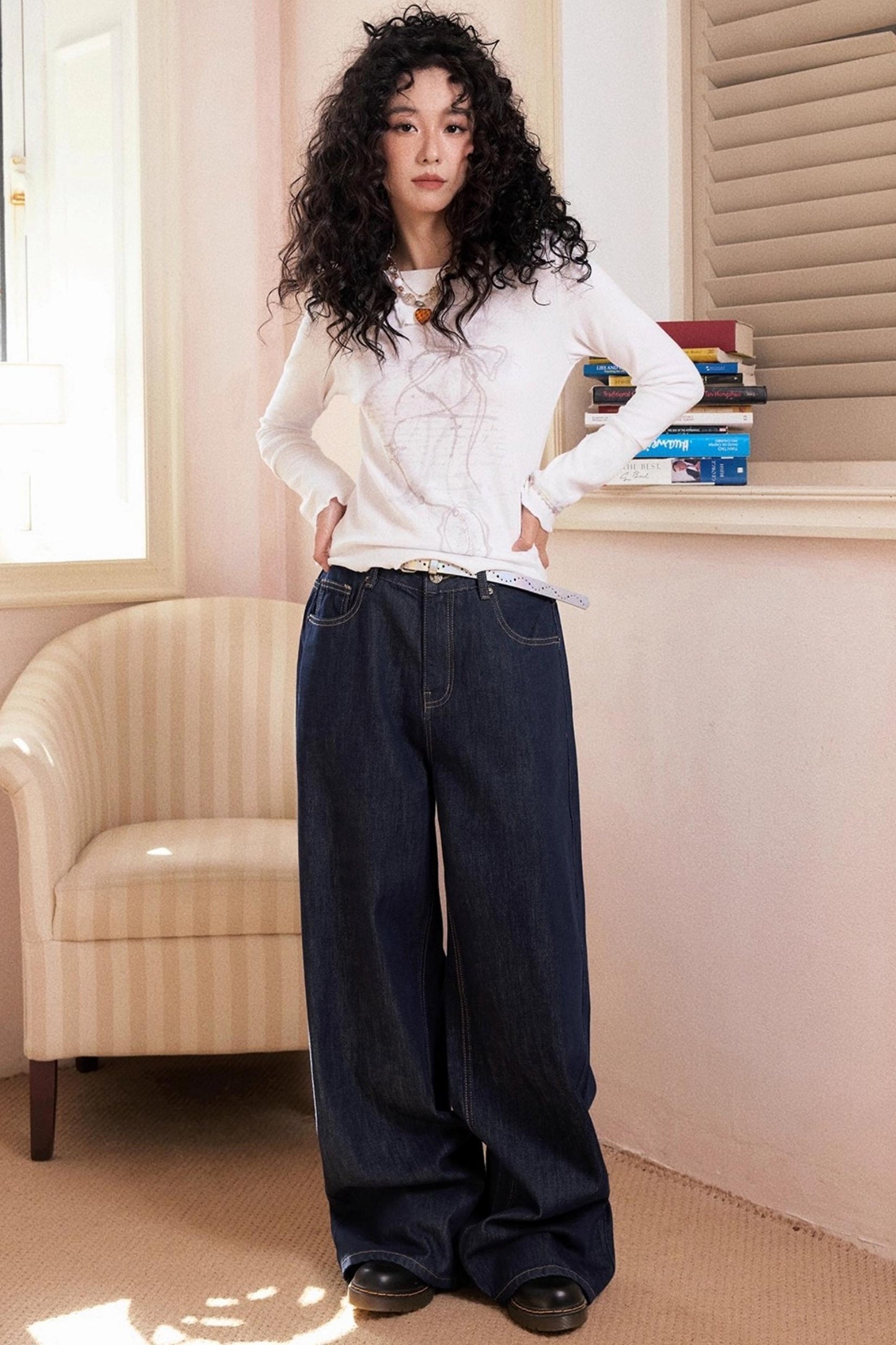 Disorder Loose Wide-leg Jeans