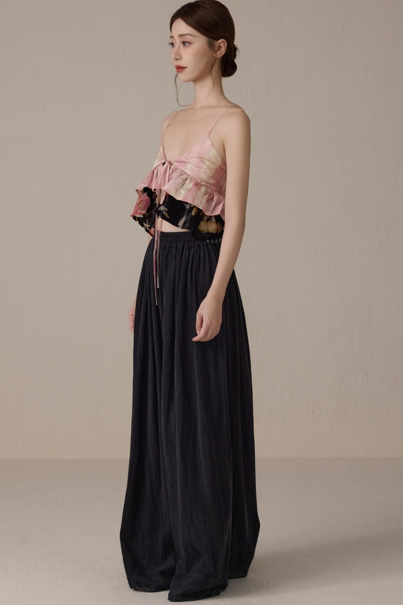 Romantic Pink V-Neck Camisole