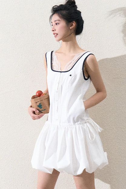 Sleeveless Sporty Flare Mini Dress