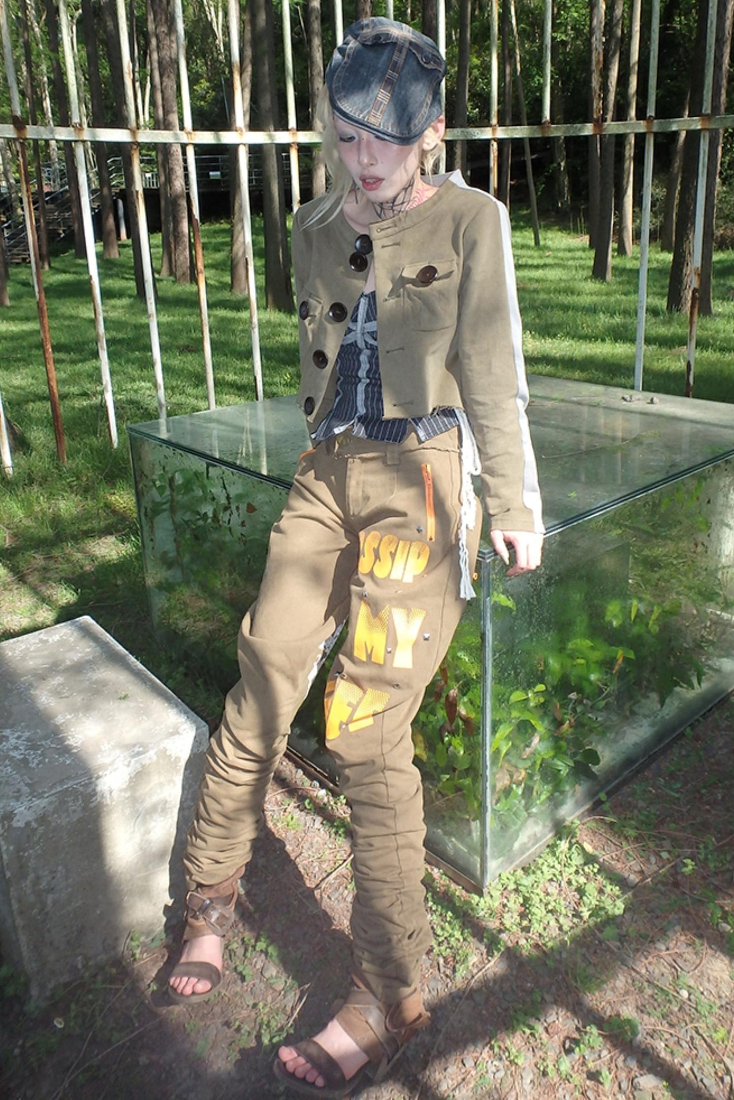 Color-Block Short Jacket