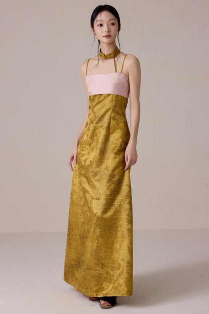 Summer Fusion Halter Dress