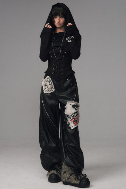 Lost Split Leather Pants