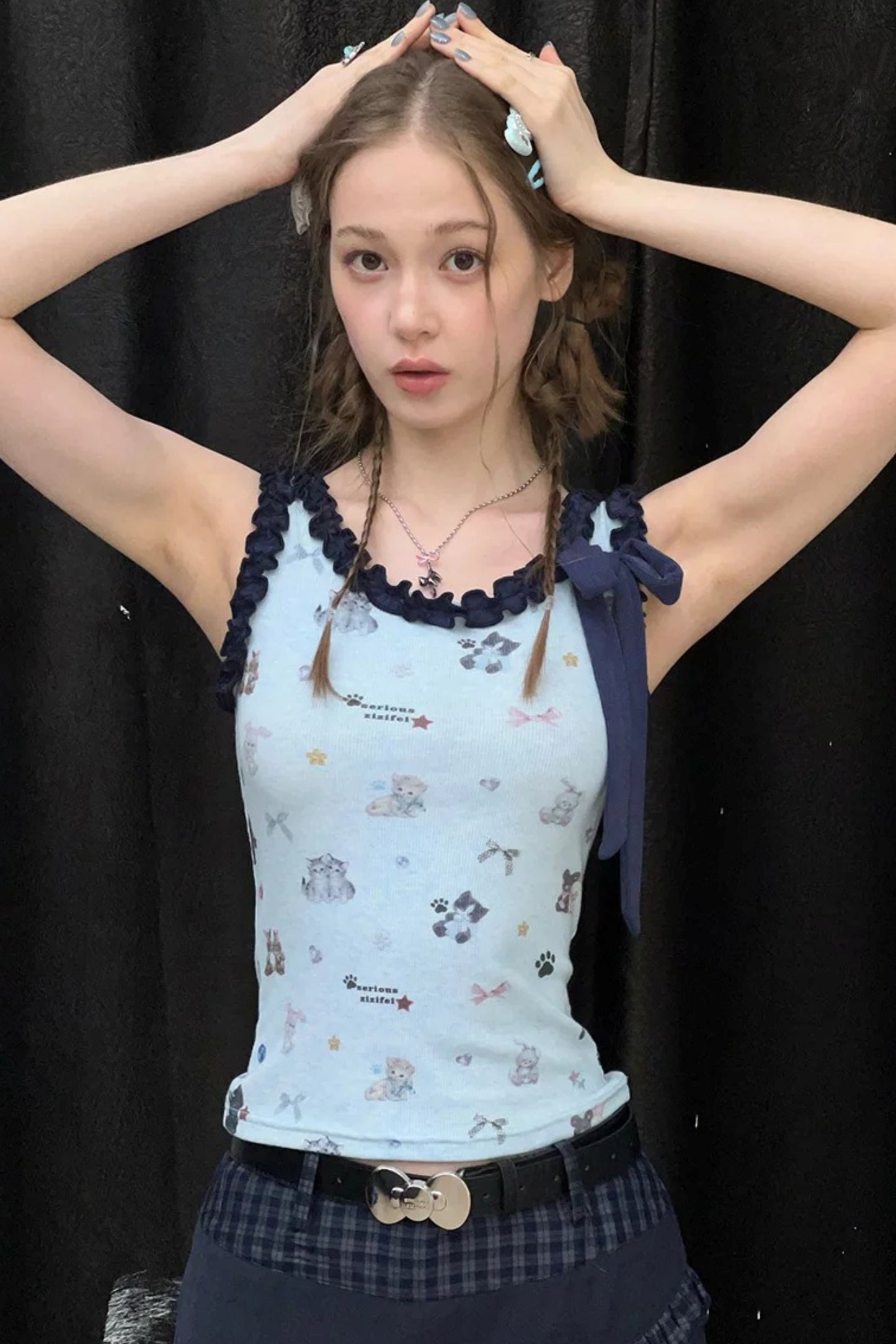 Playful Paradise Ruffled Camisole