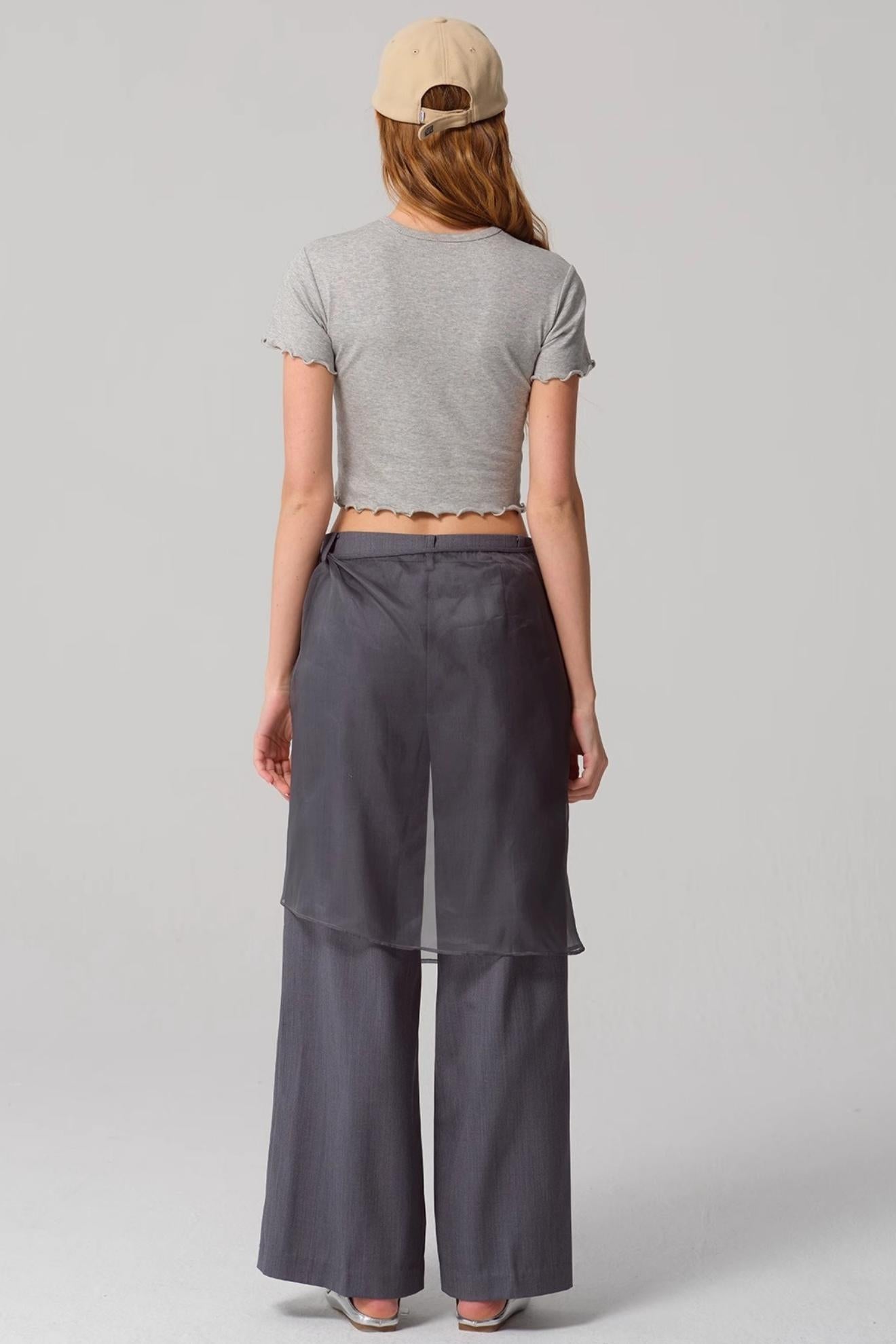 Embroidered Slim Fit Short Sleeve Top