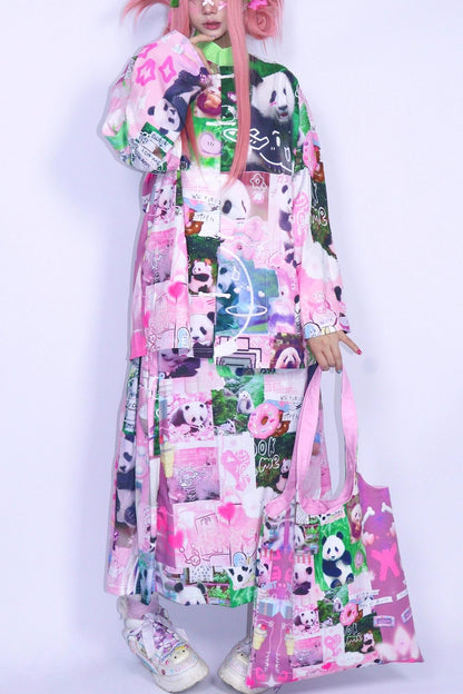 Panda Cartoon Long Skirt