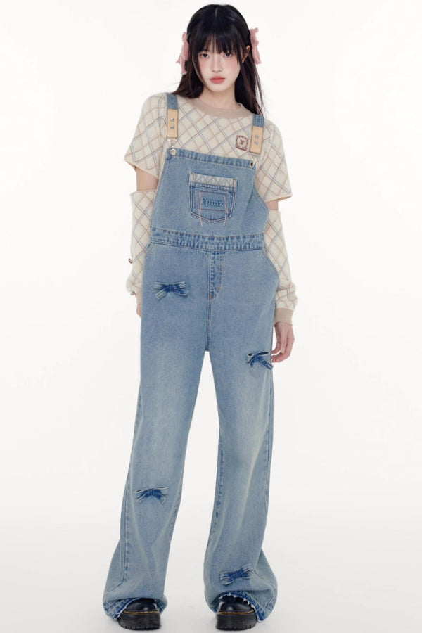 Denim Bib Overalls Pants