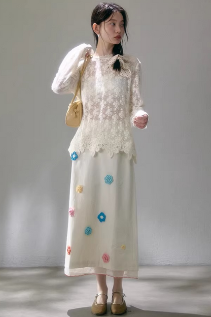 Dreidimensionaler Organza-Rock