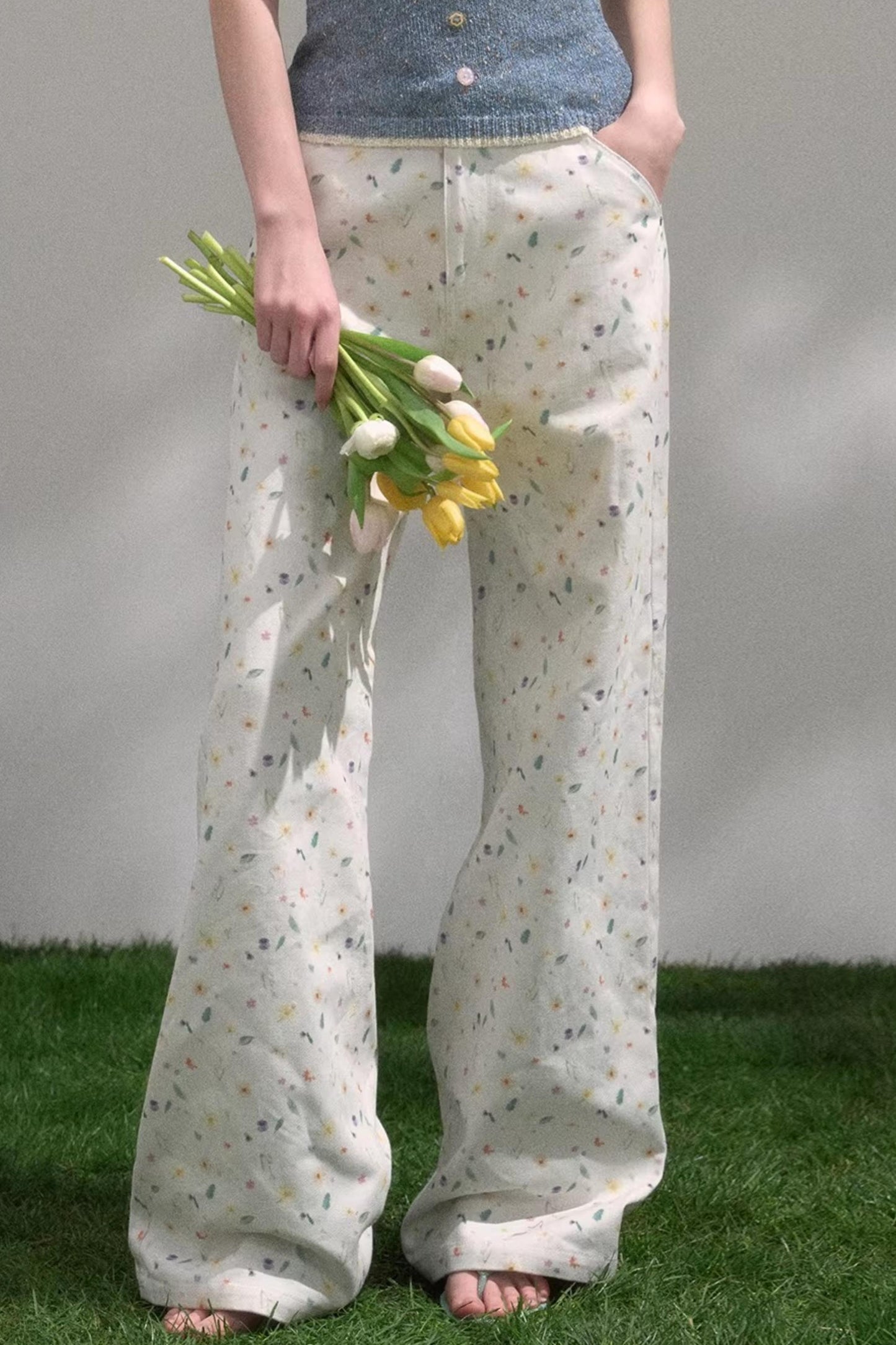 Sweet Floral Girly Pants