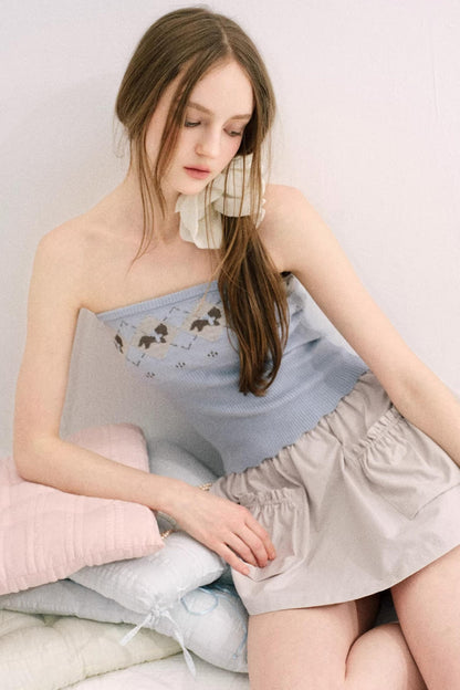 Misty Beige Ballet Pants Skirt