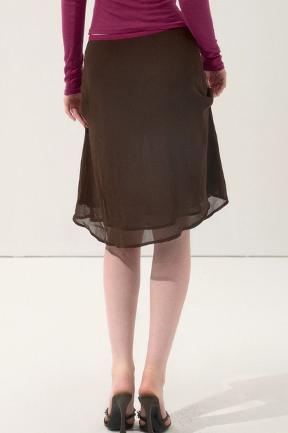 Vintage Drapey Chiffon Skirt