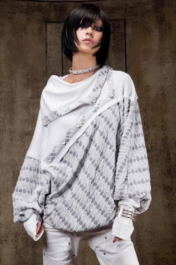 Turtleneck Batwing Sleeve Knit Top