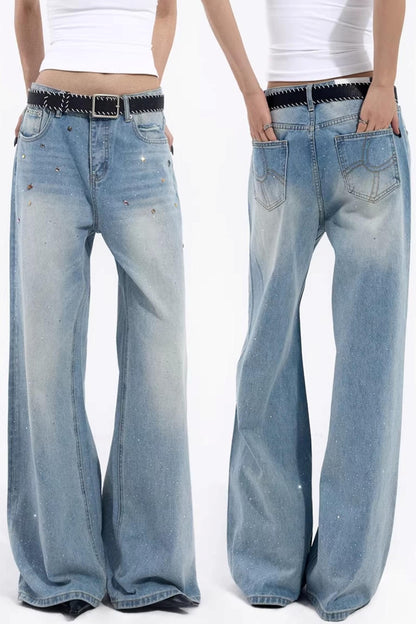 Starry Sky Gemstone Jeans