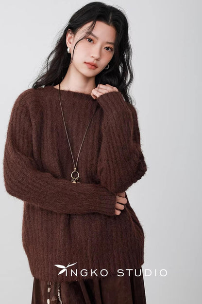 Hollow Cocoa Hood Sweater