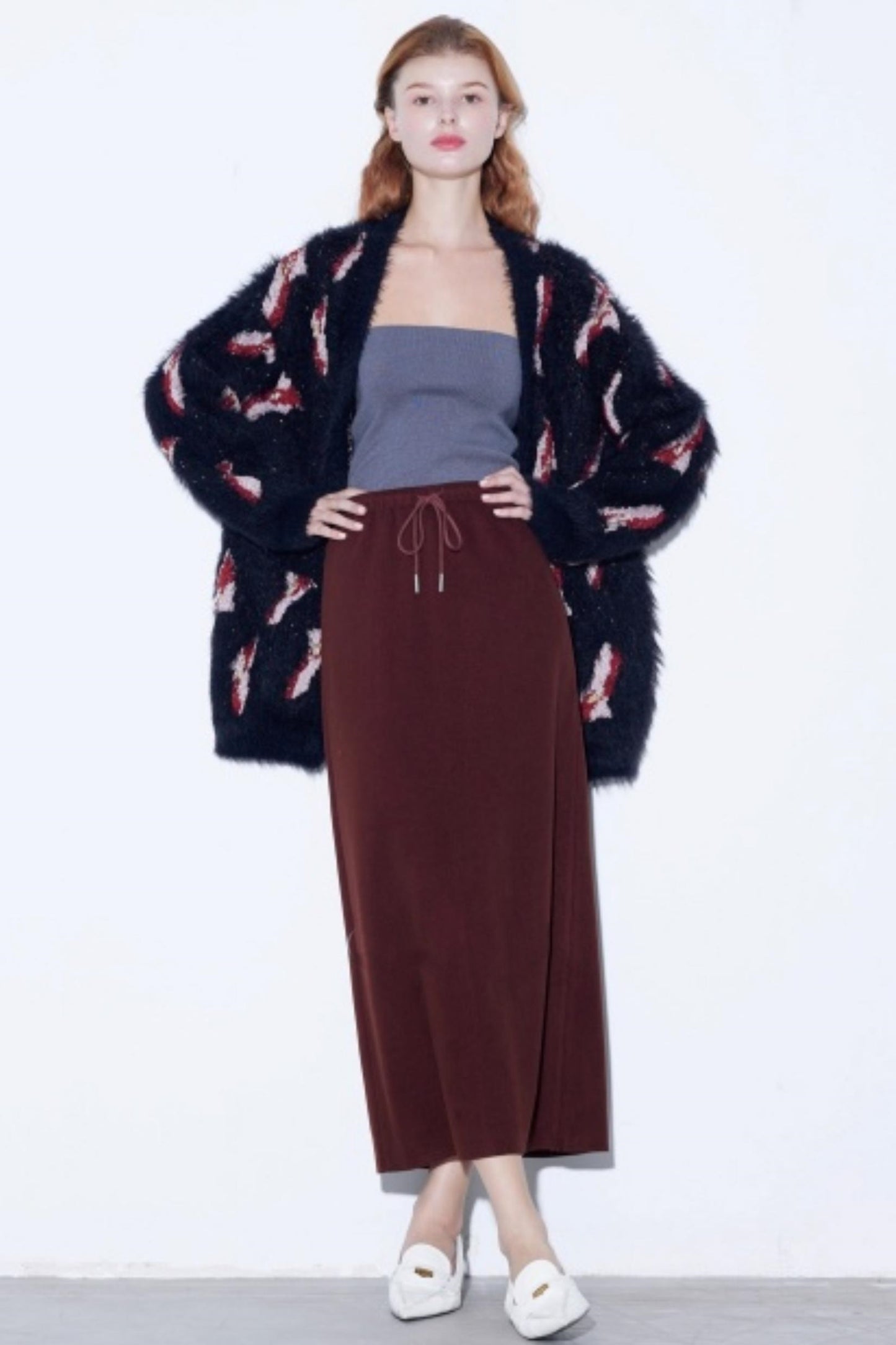 Lily of the Valley Jacquard Cardigan