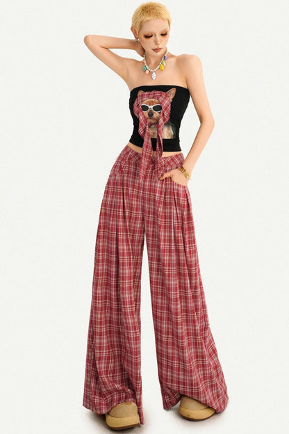 Sweet Spicy Plaid Vest Set-Up