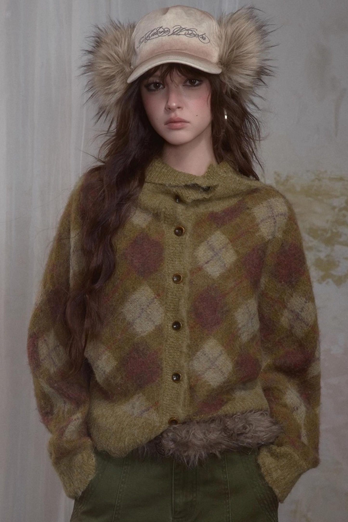 Spicy Loose Plaid Sweater