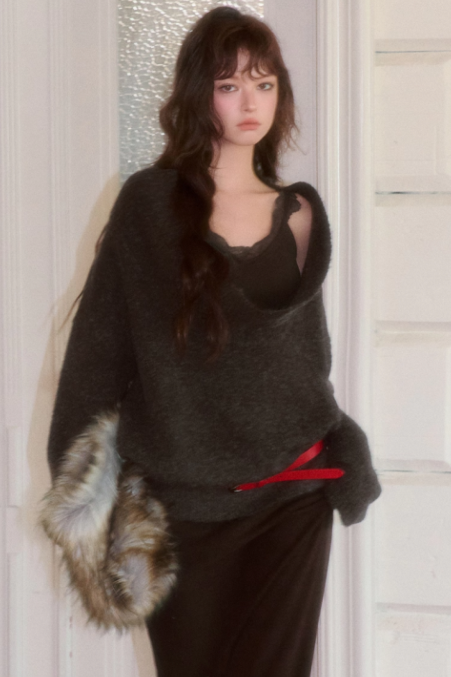 Retro Swing Collar Lazy Style Sweater