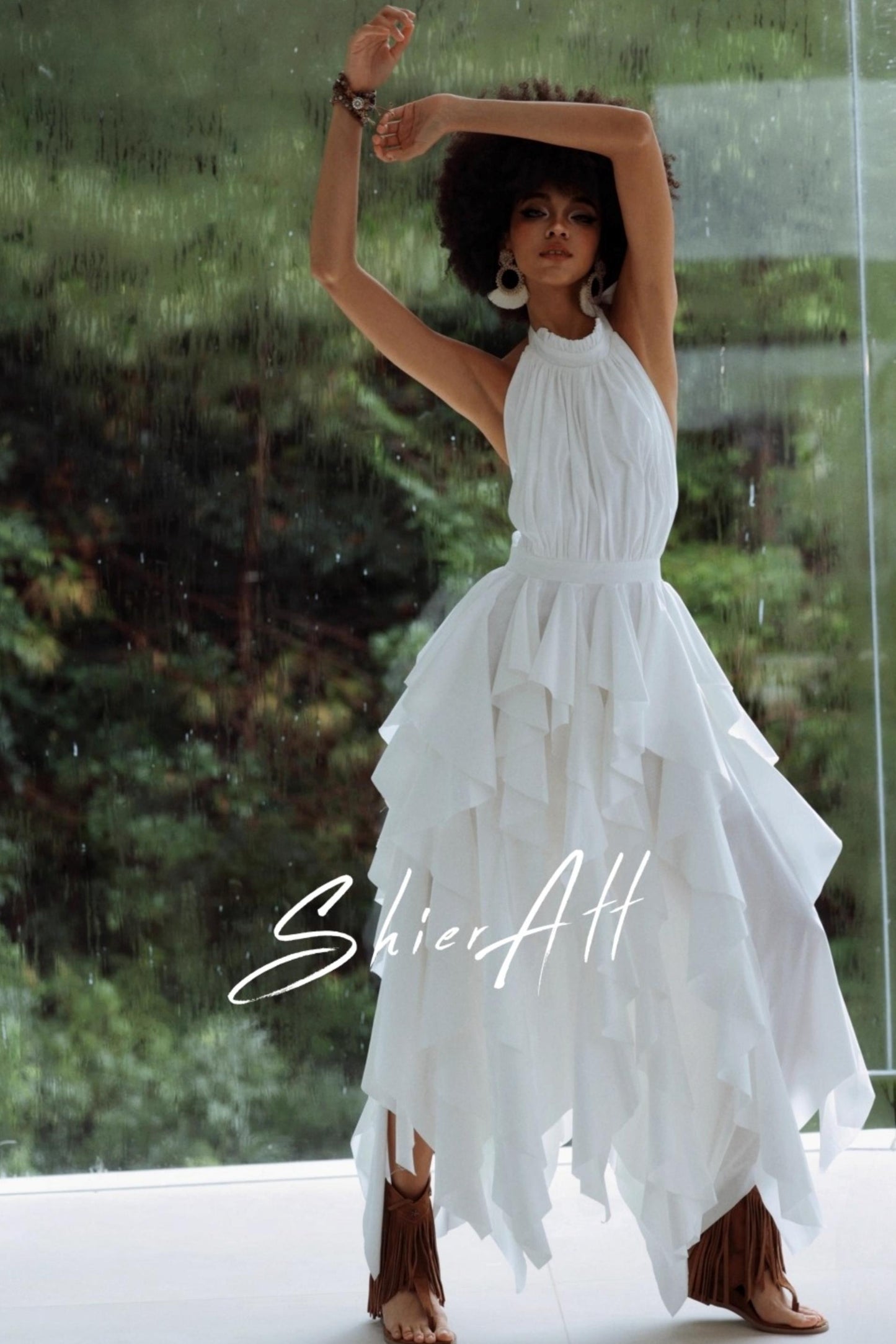 Wild Moonlight Halterneck Dress