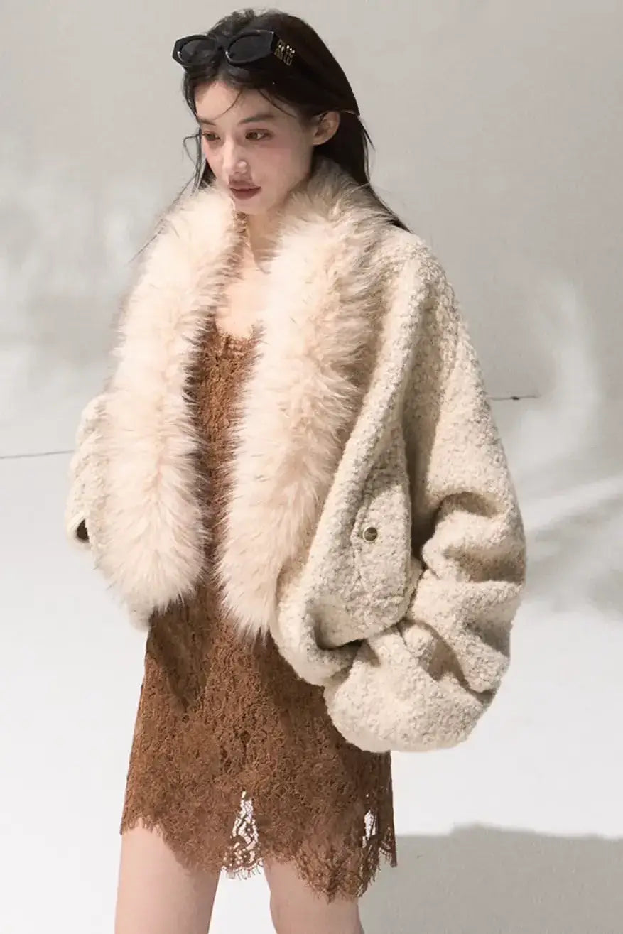 Heavy Velvet Lace Short Dress