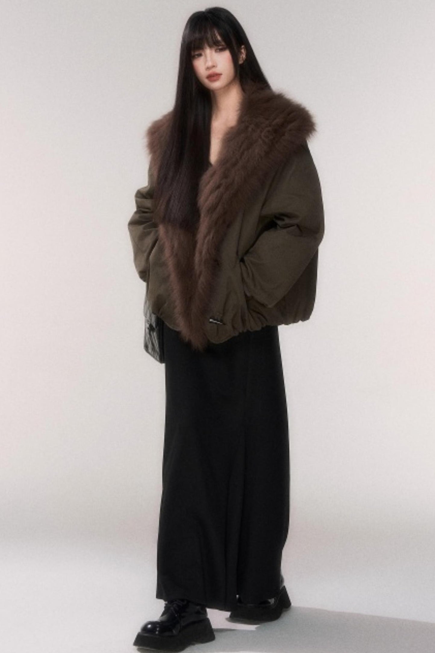 Thick Wool A-Line Skirt