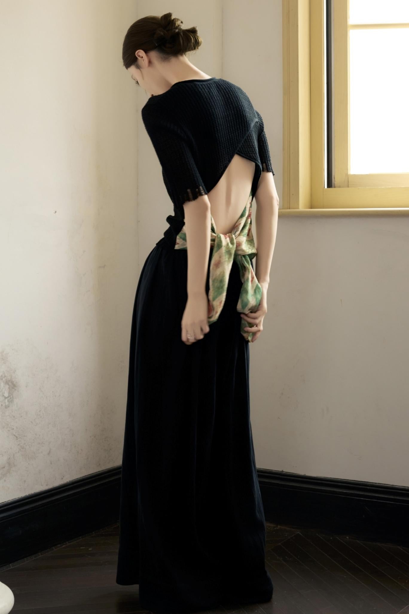 Black Wide-Leg Pants