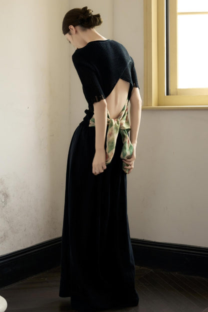 Black Wide-Leg Pants