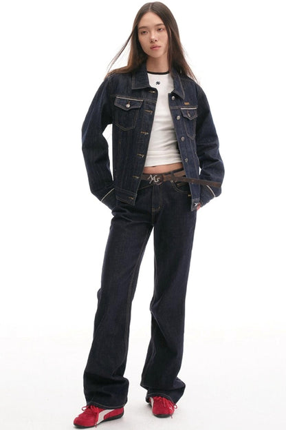 High-Line Logo Leather Belt