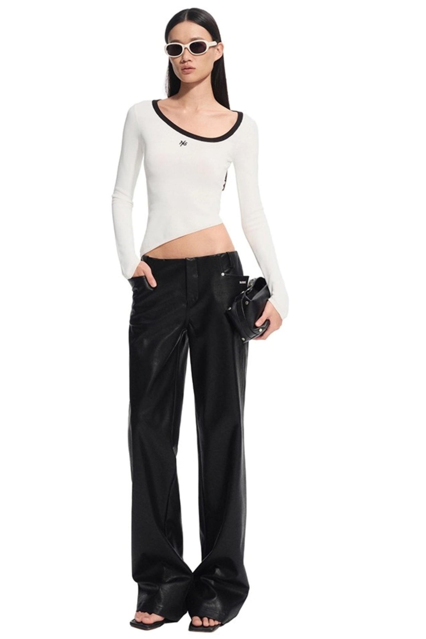 Right Knit Long-sleeved Top