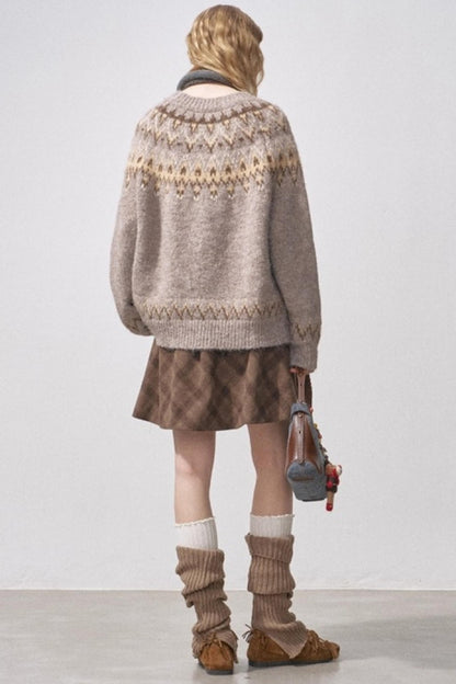Fair Isle Knit Sweater