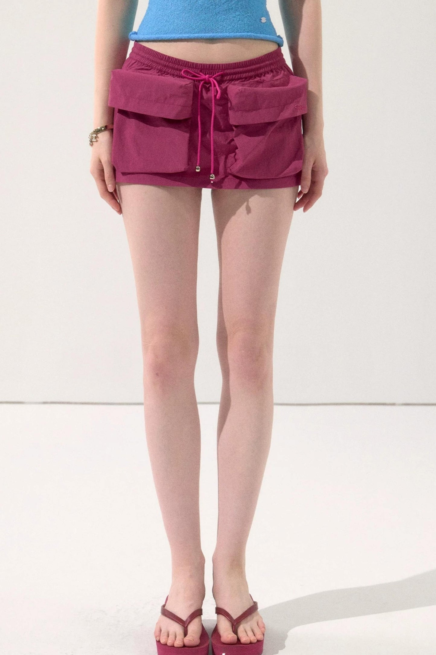 Three-Dimensional Pocket Skirt