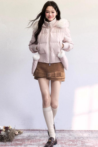 Vintage Suede Winter Skirt