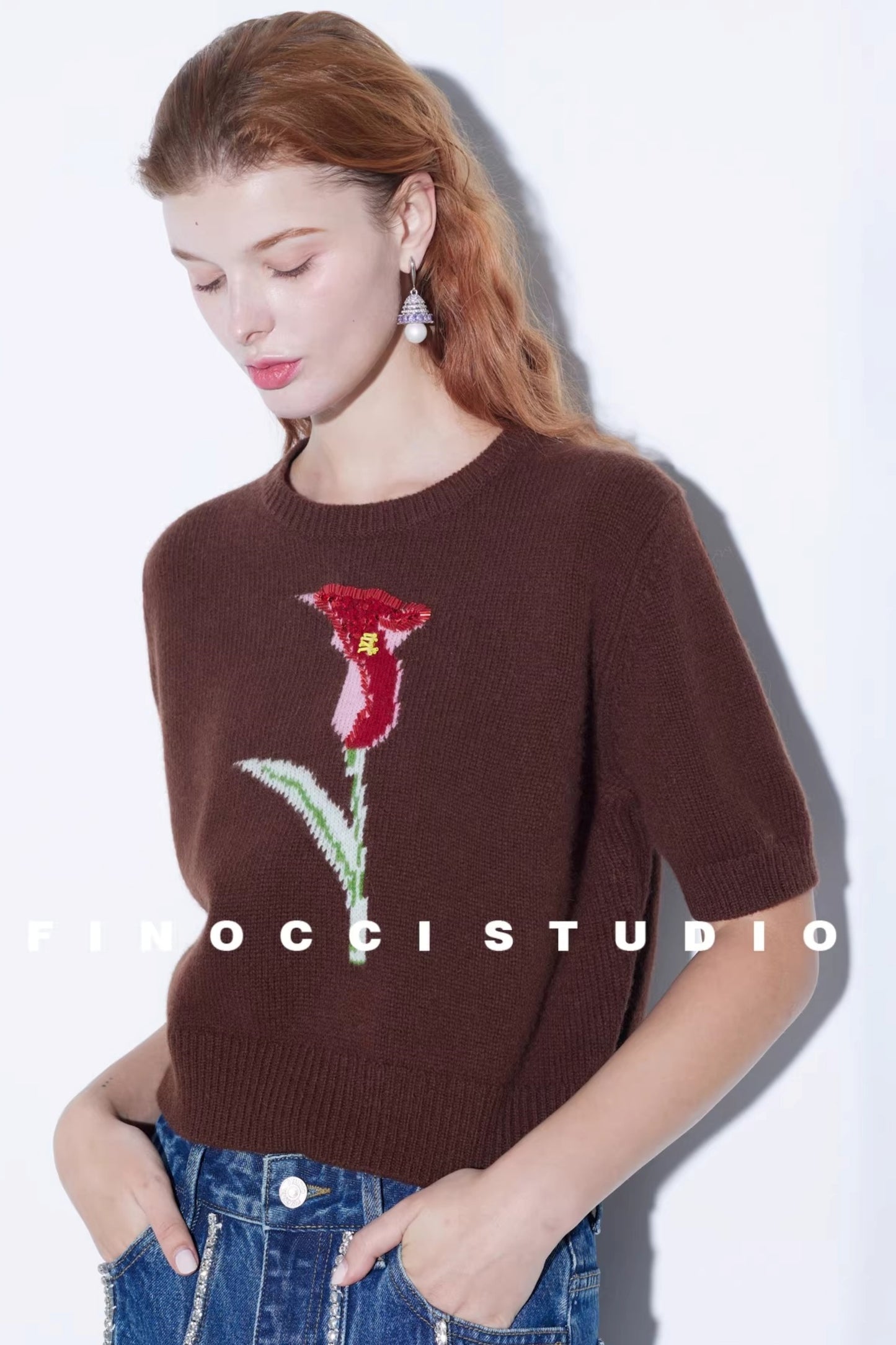 Merino Wool Art Jacquard Sweater