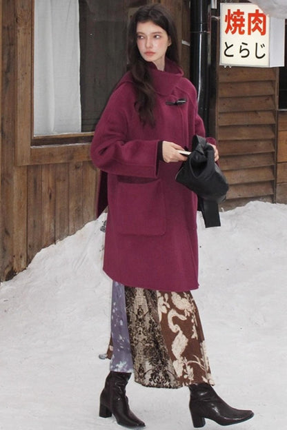 Retro Jacquard Taro Purple Skirt