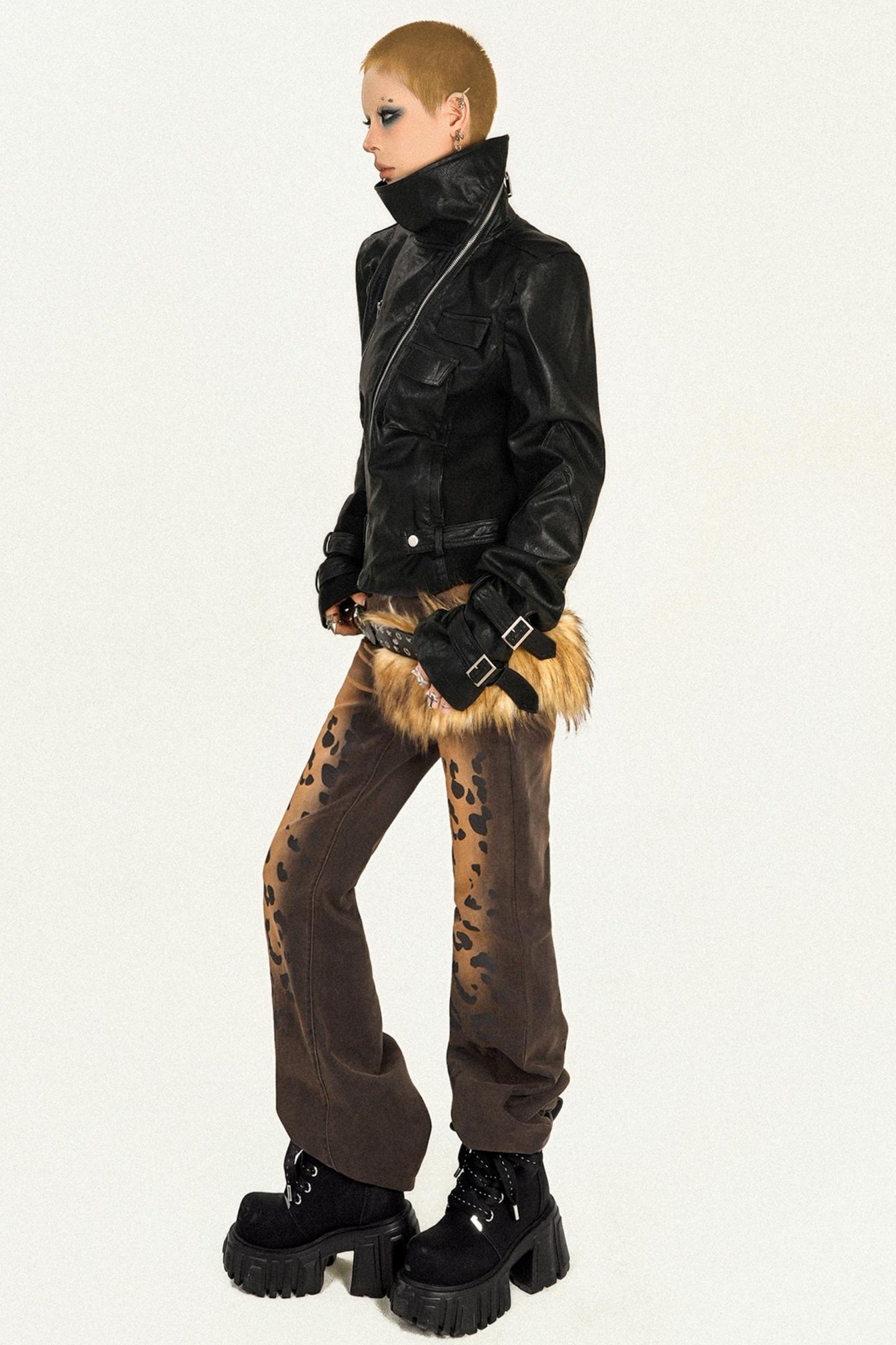 Black Punk Biker Jacket