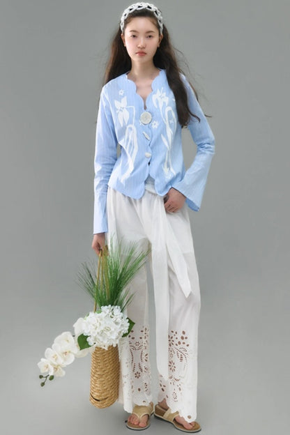 Vintage Lily Flared Sleeve Shirt