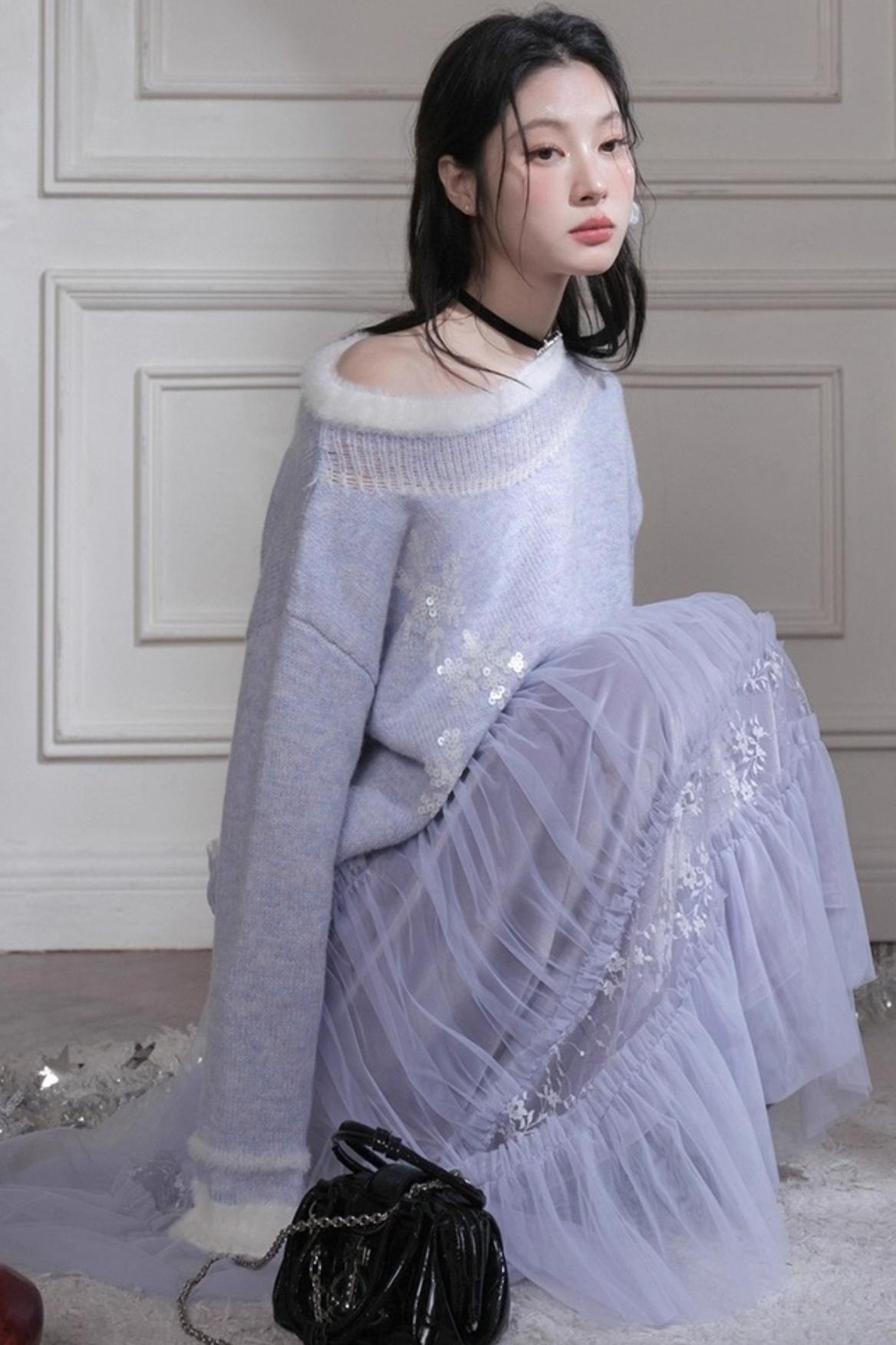 Layered Dreamy Velvet Skirt