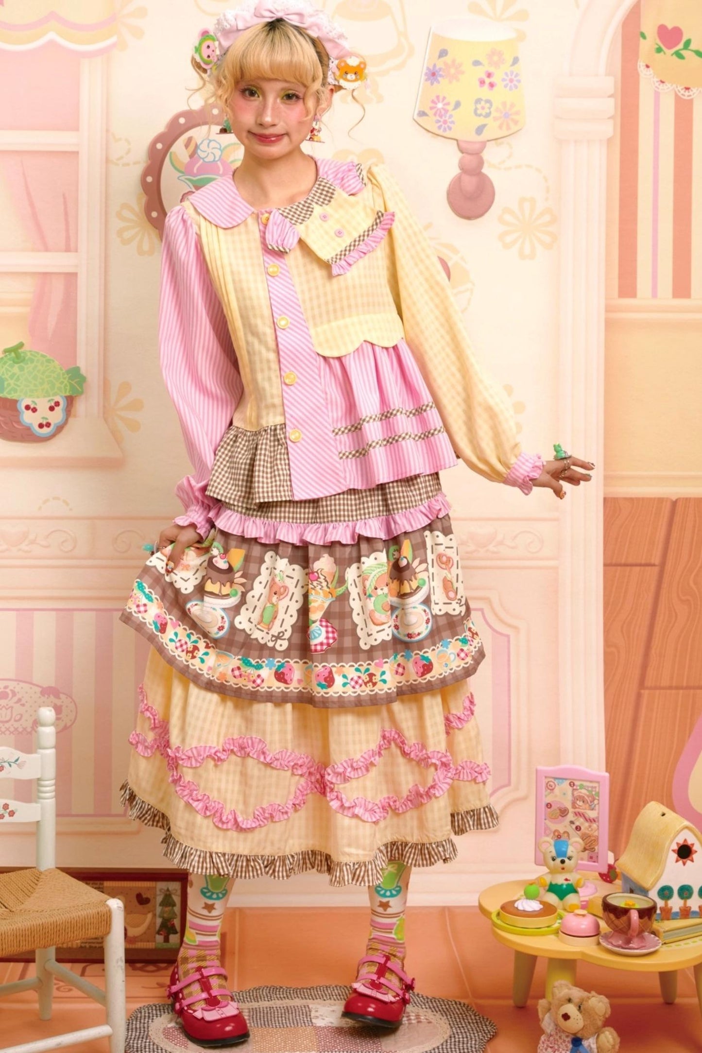 Honeydew Splicing Shirt