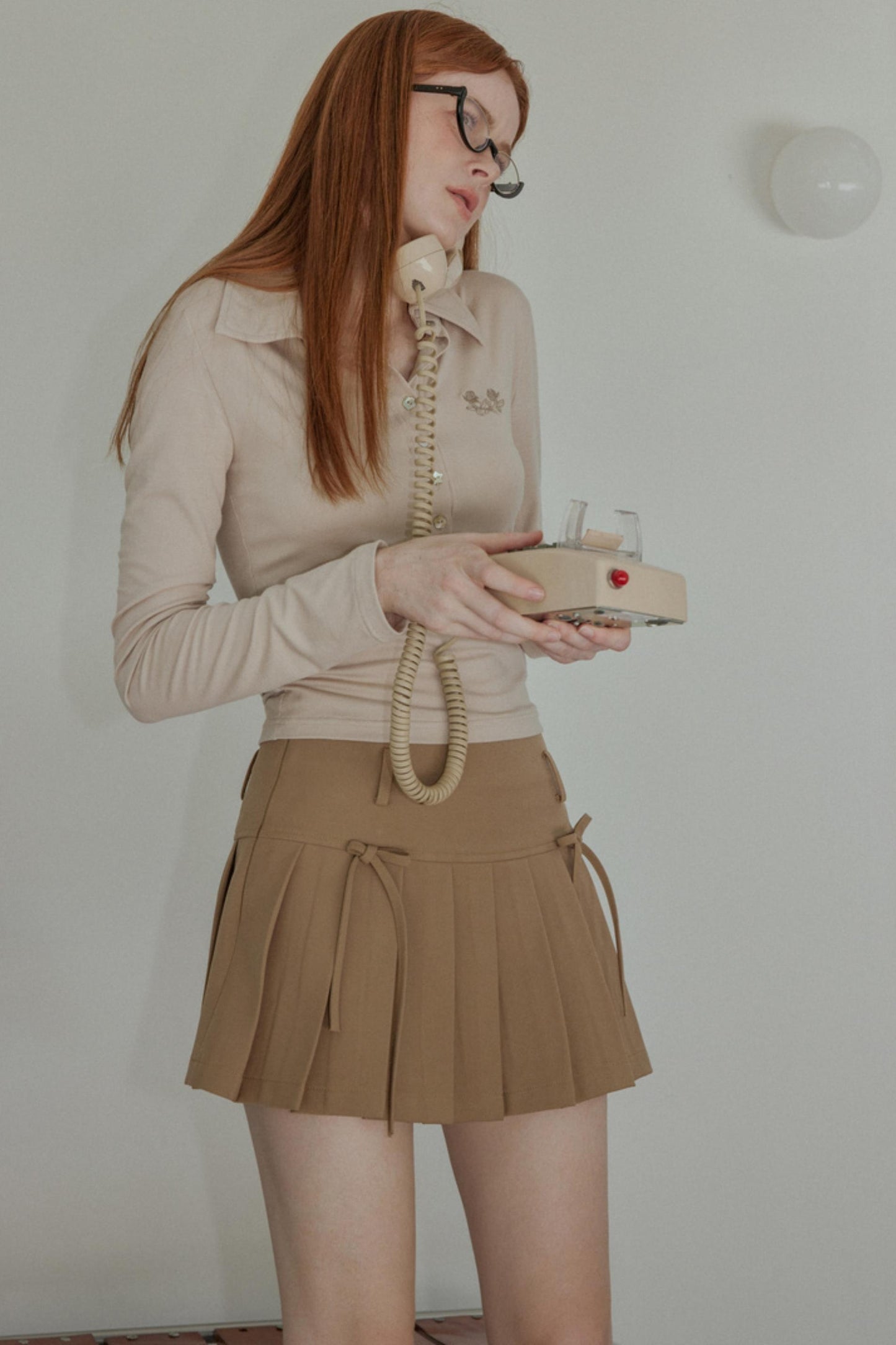 Wave Embroidered Polo Tee